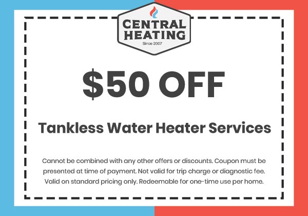 Discounts on Tankless Water Heater Services
